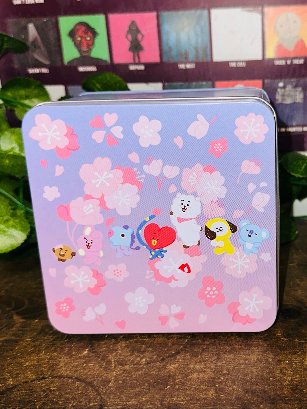 BTS Kpop BT21 Cherry Blossom Shaped Jigsaw Puzzle